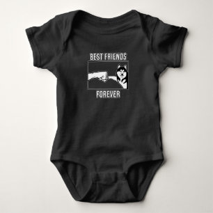 Faust Bump Bester Husky Sibirischer Husky-Freund f Baby Strampler