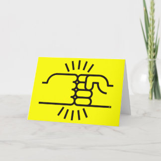 Faust Bumps nach vorn! Karte