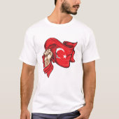 Faust, der die Landesflagge des türkischen T - Shi T-Shirt (Vorderseite)