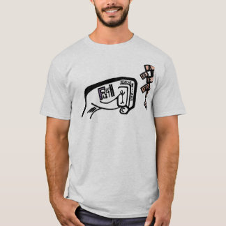 Faust des Glaubens Schwarze Hand Drawn T-Shirt