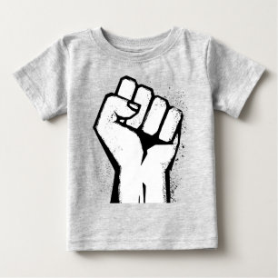 Faust des weißen Protests Baby T-shirt