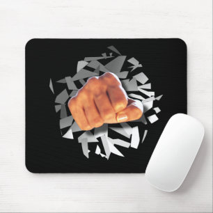 Faust durchstechen! mousepad