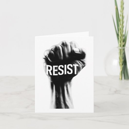 Faust halten karte (Vorderseite)