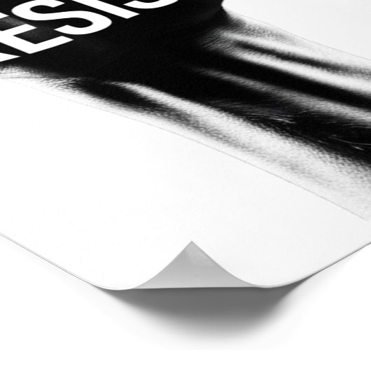 Faust halten poster (Ecke)