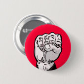 Faust in der Luft Button (Vorne & Hinten)