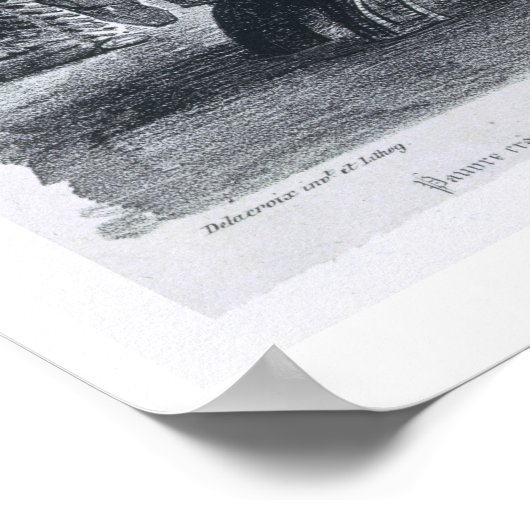 Faust in seiner Studie, von Goethes Faust, 1828, ( Poster (Ecke)