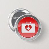 Faust-Liebe unterstützt Knopf Button (Vorne & Hinten)