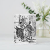 Faust meeting Marguerite Postkarte (Stehend Vorderseite)