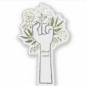 Faust mit Zustimmung Aufkleber (Vorderseite)