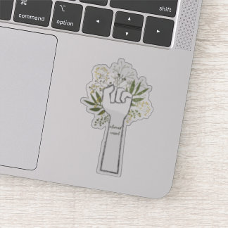 Faust mit Zustimmung Aufkleber