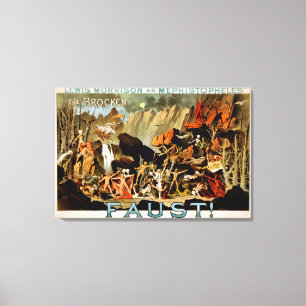 Faust Musical Theater Poster Leinwanddruck