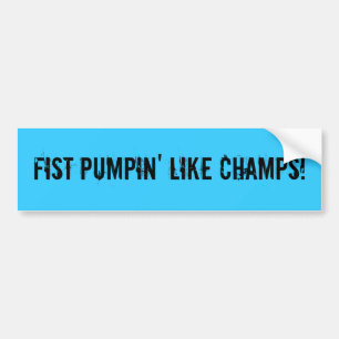 FAUST PUMPIN MÖGEN CHAMPIONS! AUTOAUFKLEBER