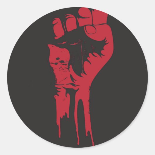 Faust Runder Aufkleber (Vorderseite)