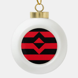 Faust Stolz Flagge Keramik Kugel-Ornament
