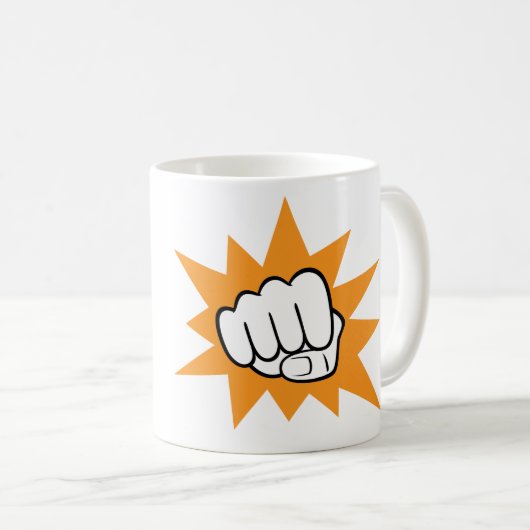 Faust-Stoß-Tasse Kaffeetasse (VorderseiteRechts)