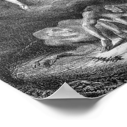 Faust und Mephistophelen an den Hexen Poster (Ecke)