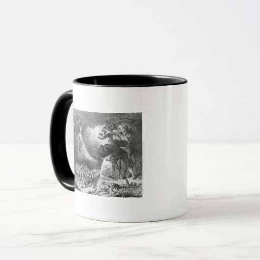 Faust und Mephistopheles an den Hexen Tasse (Vorderseite Links)
