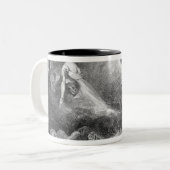 Faust und Mephistopheles an den Hexen Zweifarbige Tasse (Vorderseite Links)