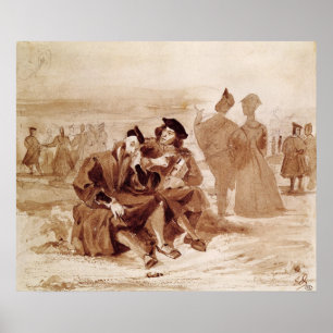 Faust und Wagner im Gespräch herein Poster