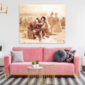 Faust und Wagner im Gespräch Leinwanddruck (Insitu (Wohnzimmer))