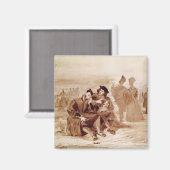 Faust und Wagner im Gespräch Magnet (Vorderseite/Rückseite)