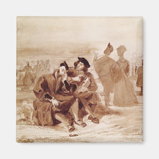 Faust und Wagner im Gespräch Magnet (Vorne)