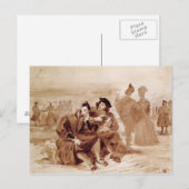 Faust und Wagner im Gespräch Postkarte (Vorne/Hinten)