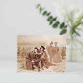 Faust und Wagner im Gespräch Postkarte (Stehend Vorderseite)