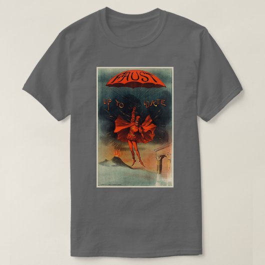 FAUST up date 1890 Johann Wolfgang von Goethe T-Shirt (Design vorne)