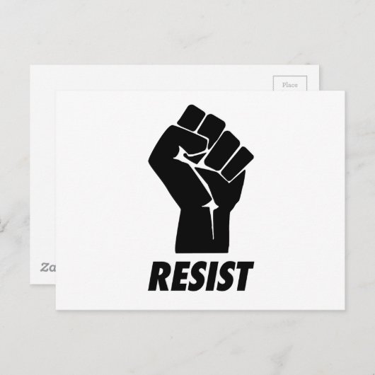 Faust widerstehen postkarte (Vorne/Hinten)