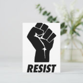 Faust widerstehen postkarte (Stehend Vorderseite)