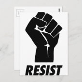 Faust widerstehen postkarte (Vorne/Hinten)