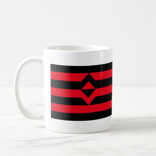 Faustdruckmarkierung Kaffeetasse (Links)