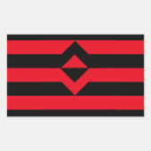 Faustdruckmarkierung Rechteckiger Aufkleber (Vorderseite)