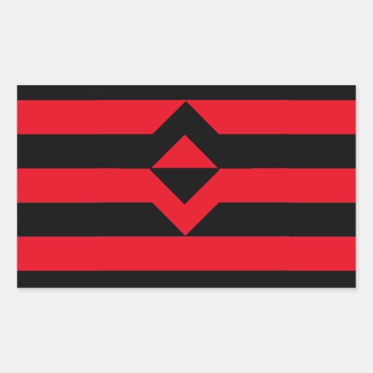 Faustdruckmarkierung Rechteckiger Aufkleber (Vorderseite)