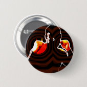 Fäuste des Feuers Button (Vorne & Hinten)