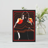 Fäuste des Feuerverpackens Einladung (Stehend Vorderseite)