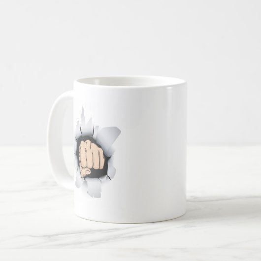 Faustillustration Kaffeetasse (Vorderseite Links)