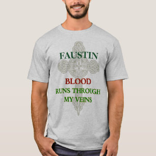 Faustin Blut-Läufe durch meinen Ader-T - Shirt