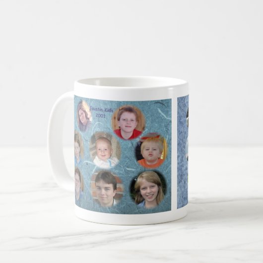 Faustin scherzt Tasse (Vorderseite Links)