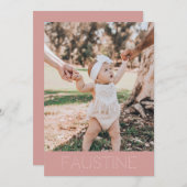 "Faustine" Feiertagskarte (Vorne/Hinten)