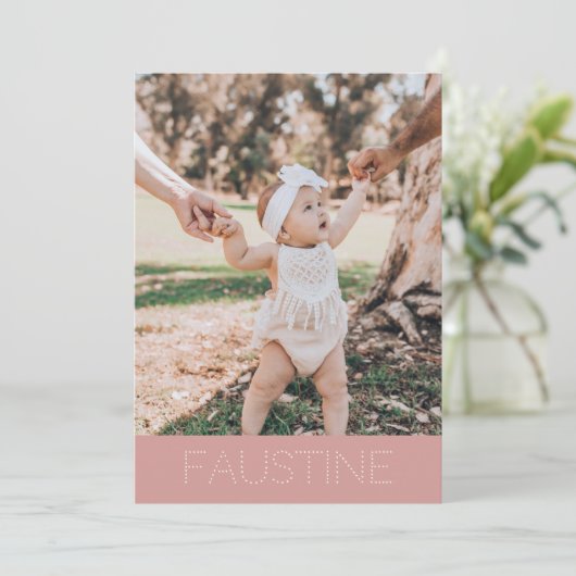 "Faustine" Feiertagskarte (Stehend Vorderseite)