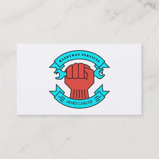 Faustlogo, Handyman Visitenkarte (Vorderseite)