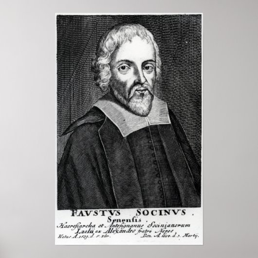 Fausto Sozzini Poster (Vorne)