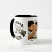 Faustpumpe Bester Vater je Personalisiertes Foto Tasse (Vorderseite Links)