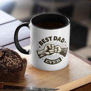 Faustpumpe Bester Vater je Personalisiertes Foto Tasse