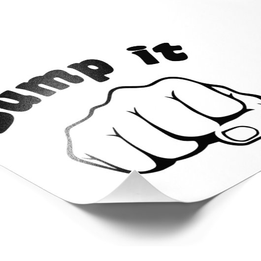 Faustschlag Fotodruck (Ecke)