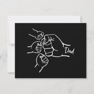 Faustschlag Vater von drei Vater von 3 Daddy glück