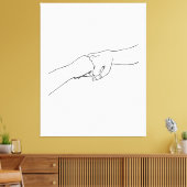 Fauststifte, Hochglanzfieber und Jazz-Hände Leinwanddruck (Insitu (Wohnzimmer))