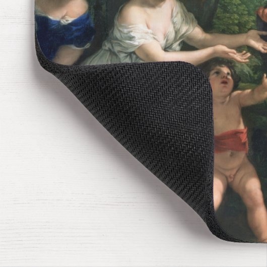 Faustulus anvertrauendes Romulus und Remus Mousepad (Ecke)